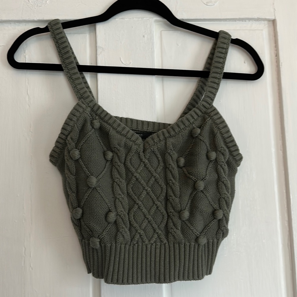 Green tank top